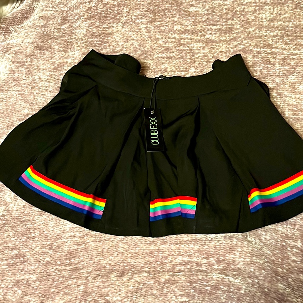 Rainbow dk skirt